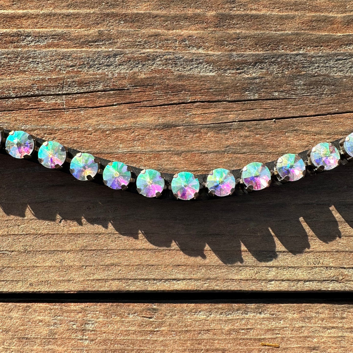 Unicorn Crystal Rivet Snap on Browband