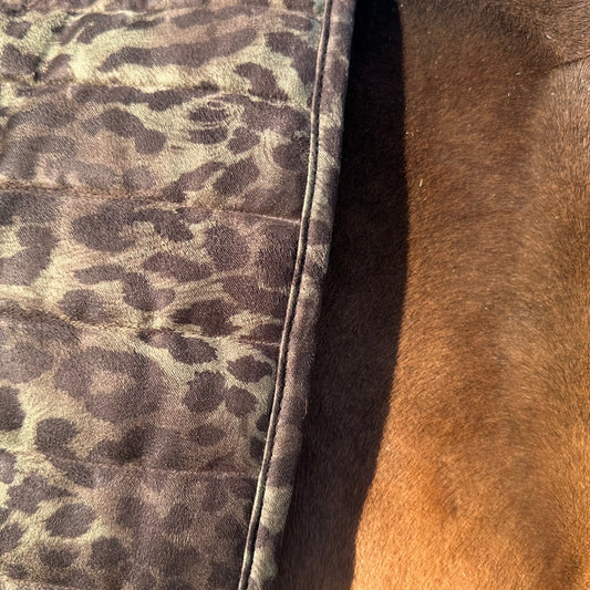 Suede Tech Dressage Saddle Pad Animal Print