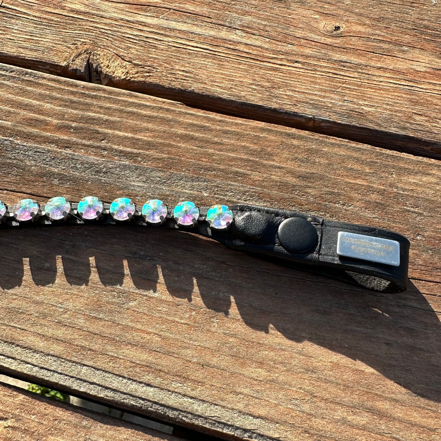 Unicorn Crystal Rivet Snap on Browband