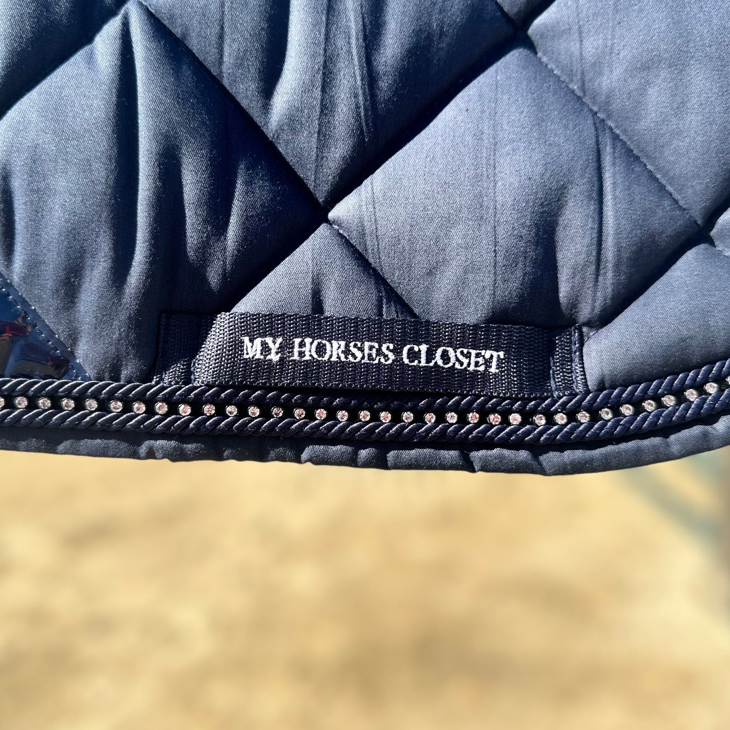Navy Blue Noble Crystal Jump/AP Saddle Pad