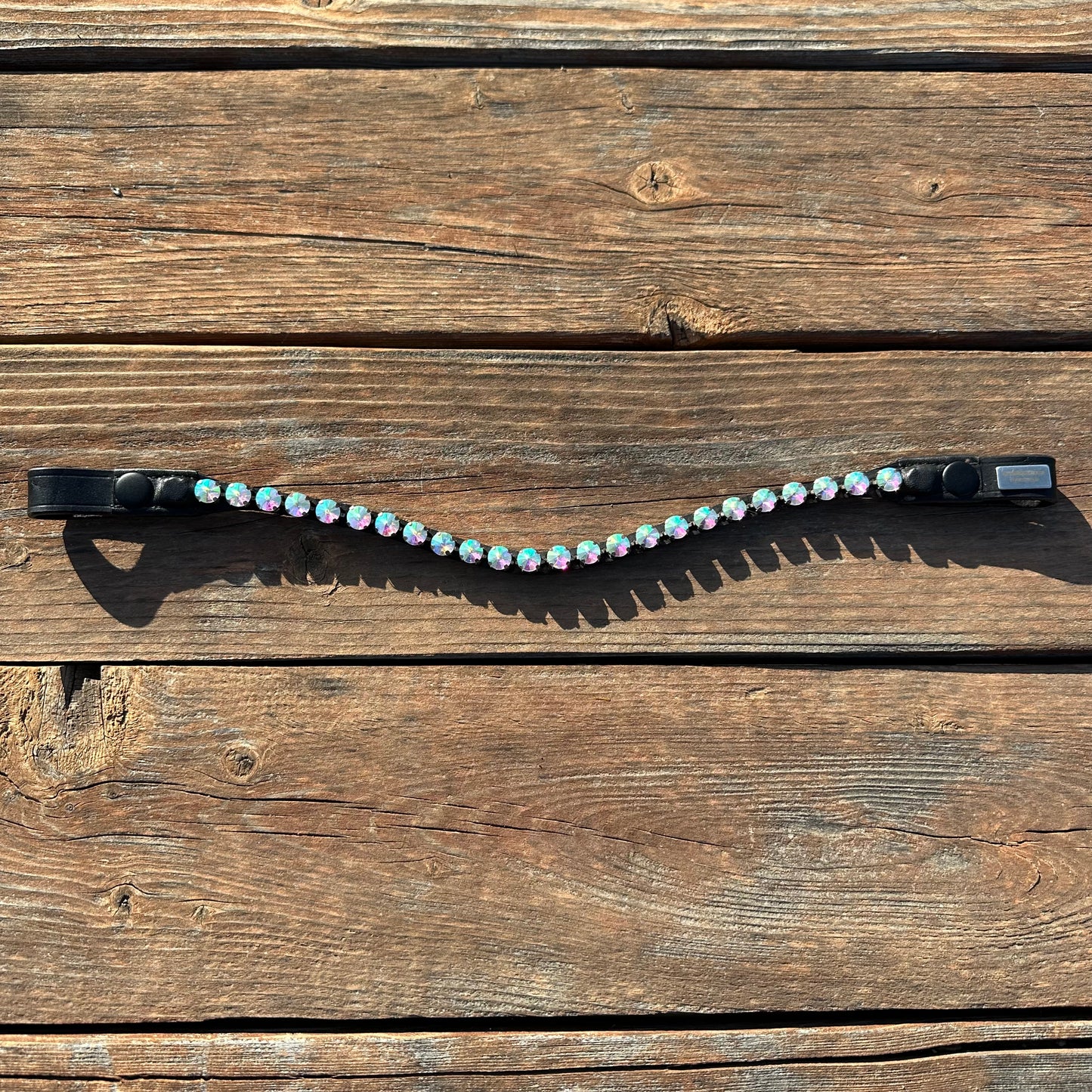 Unicorn Crystal Rivet Snap on Browband