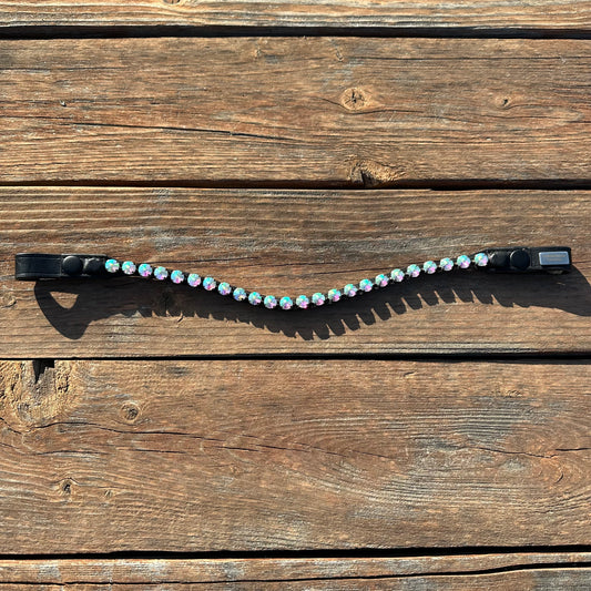 Unicorn Crystal Rivet Snap on Browband