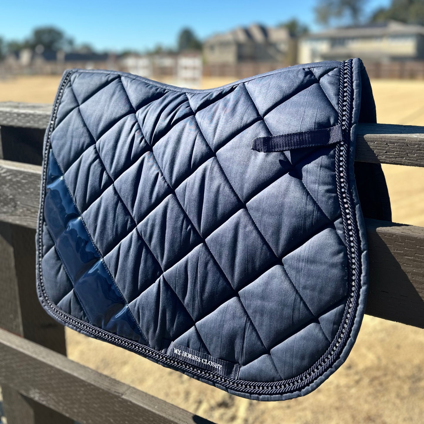 Navy Blue Noble Crystal Jump/AP Saddle Pad