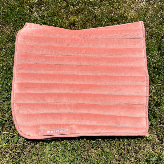 Suede Tech Dressage Saddle Pad Vieux Rose