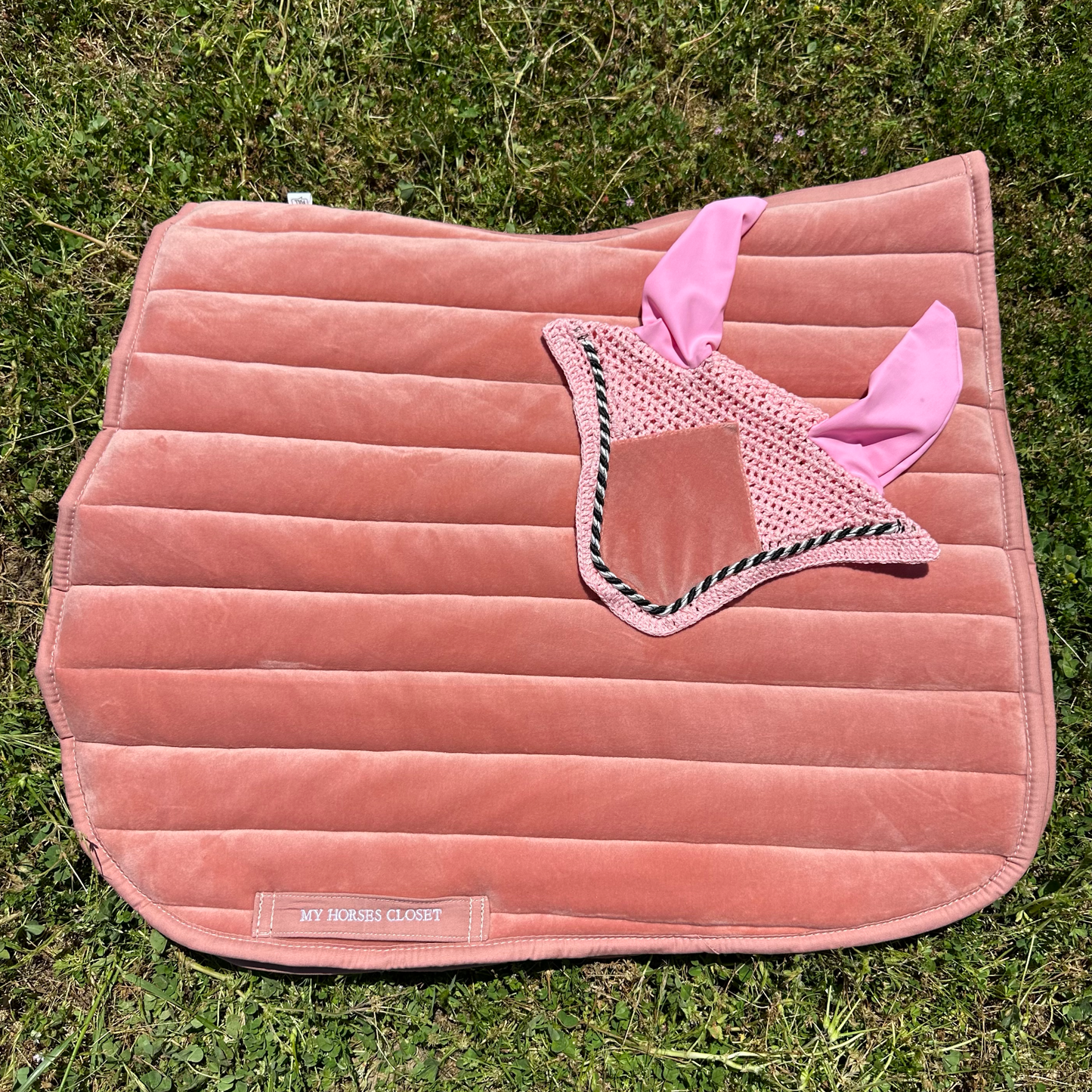 Suede Fly Ear Bonnet Vieux Rose