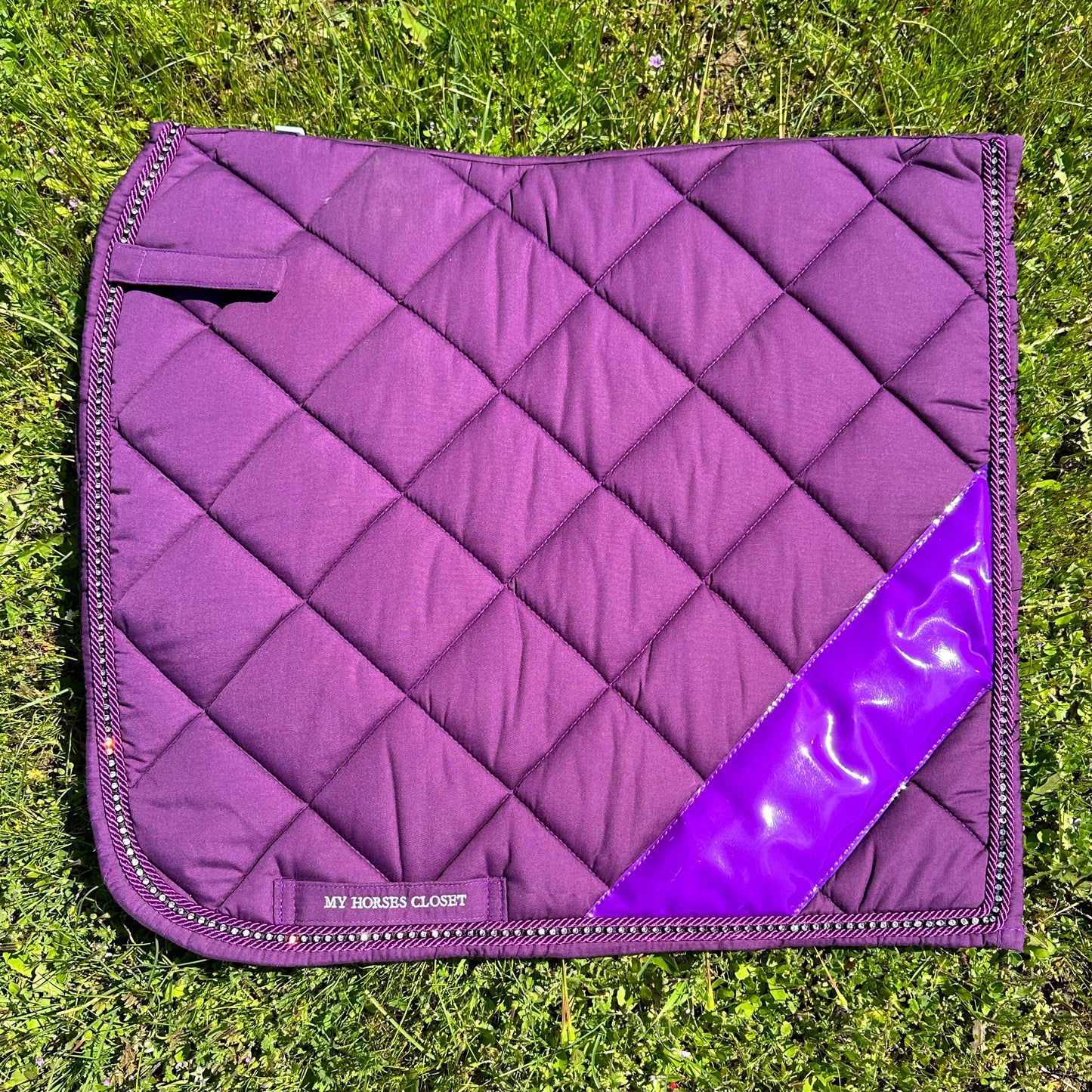 Noble Crystal Dressage Saddle Pad Purple