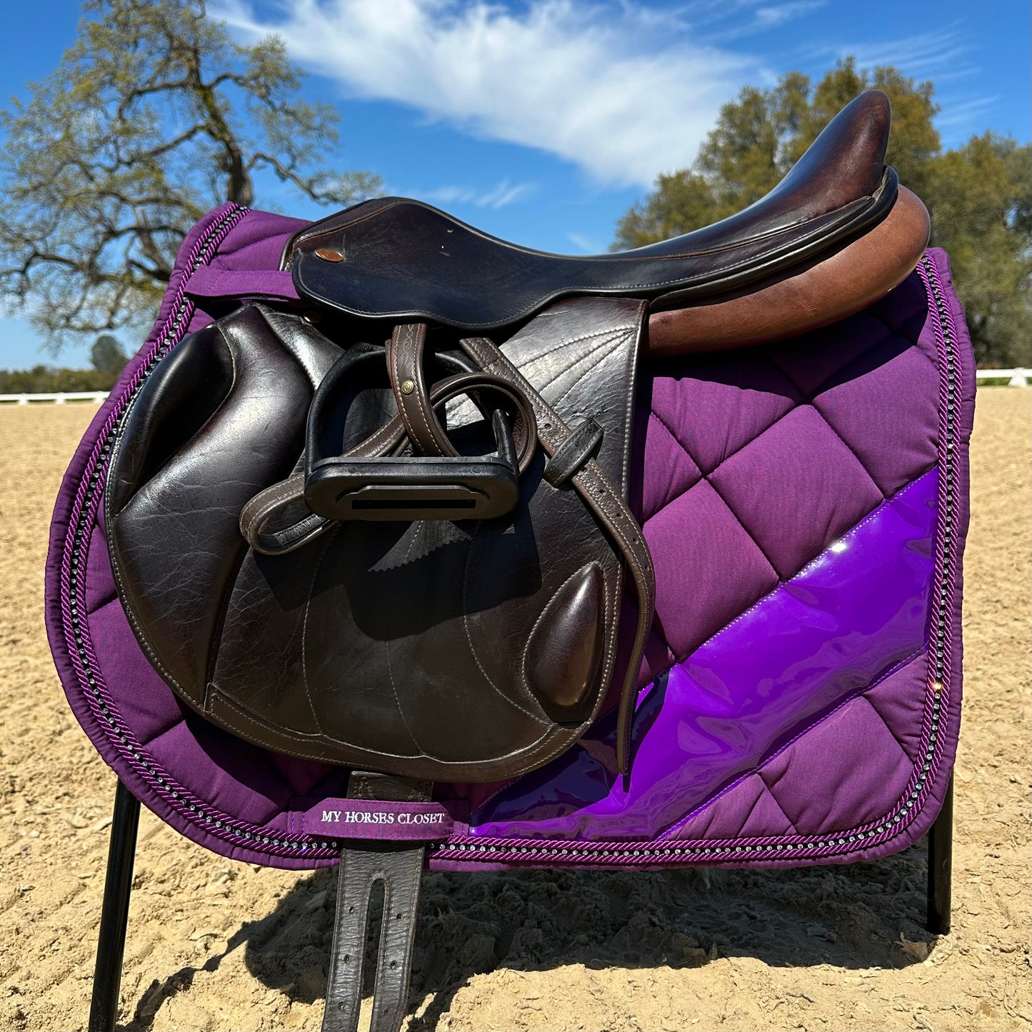 Noble Crystal Jump/AP Saddle Pad Purple