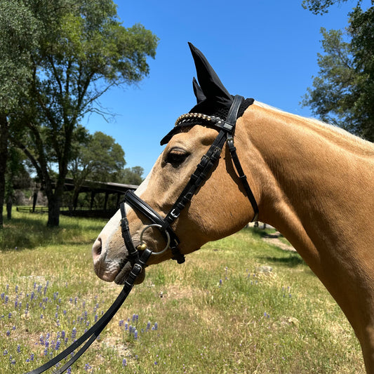 Suede Fly Ear Bonnet Animal Print