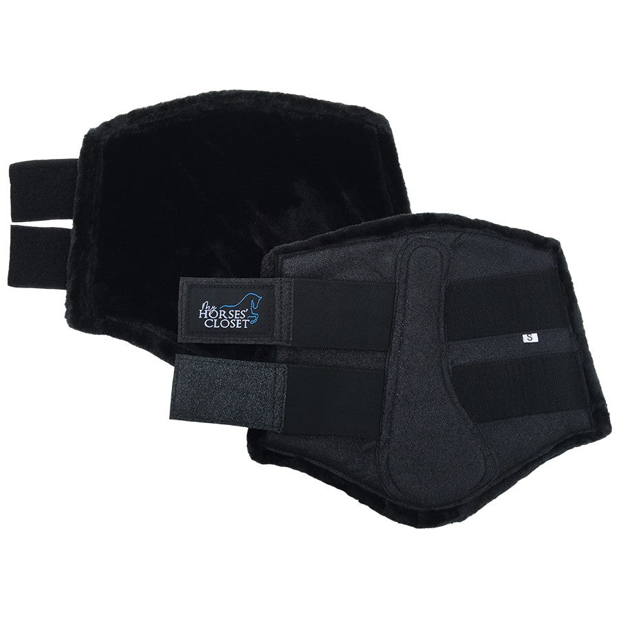 Glitter Sparkly Brushing Dressage Boots Carbon Black