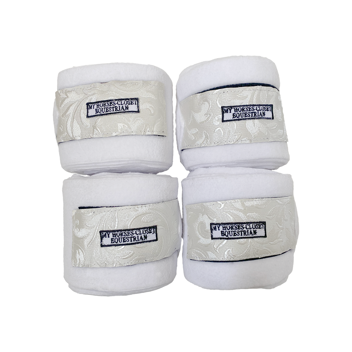Versailles Fleece Polo Wraps White