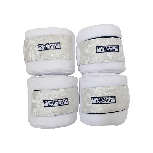 Versailles Fleece Polo Wraps White