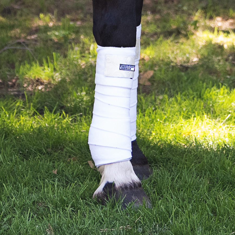 Versailles Fleece Polo Wraps White