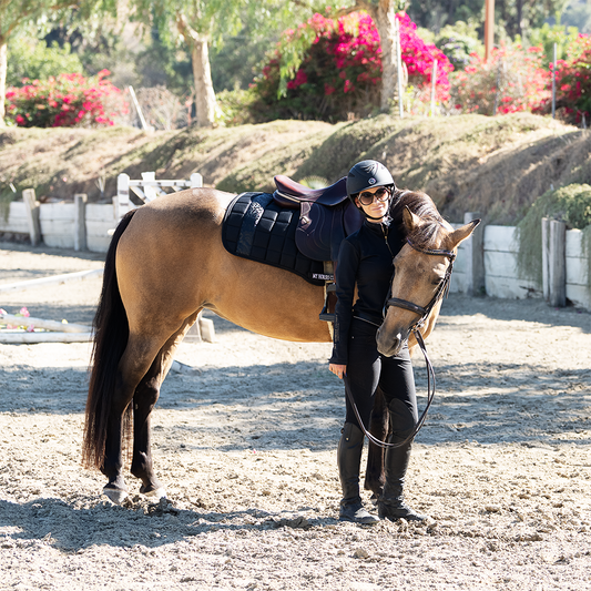 Jump AP Saddle Pad Versailles Black Damask Black