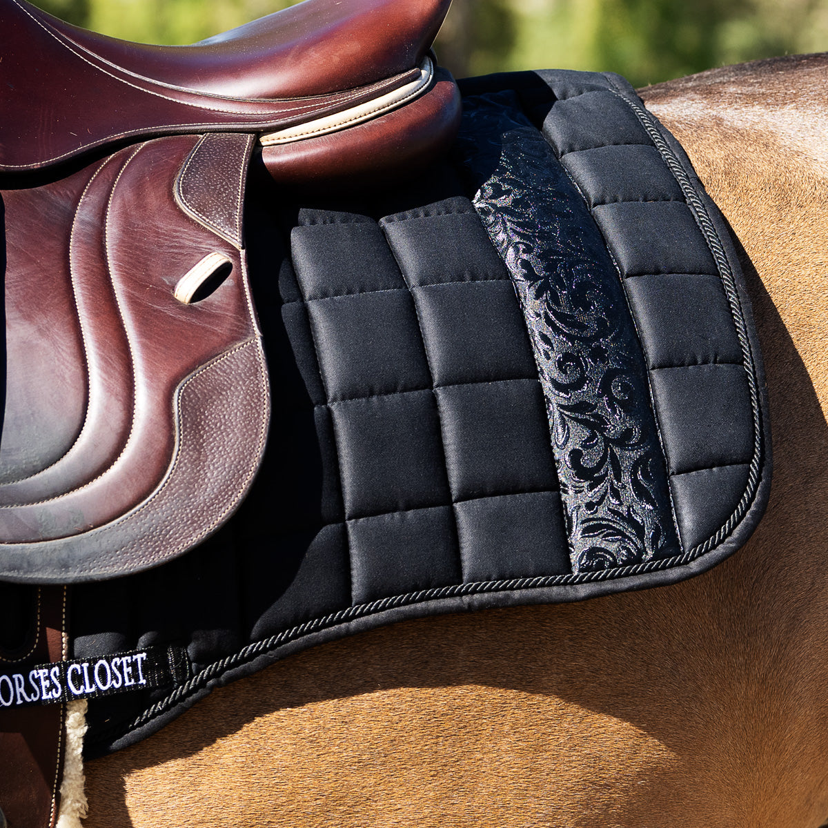 Jump AP Saddle Pad Versailles Black Damask Black