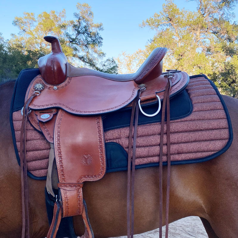Western Trail TWH Glitter Saddle Pad Blanket Copper Chocolate Brown