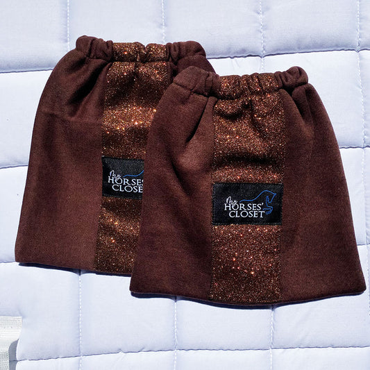 Stirrups Bag Glitter Chocolate Brown