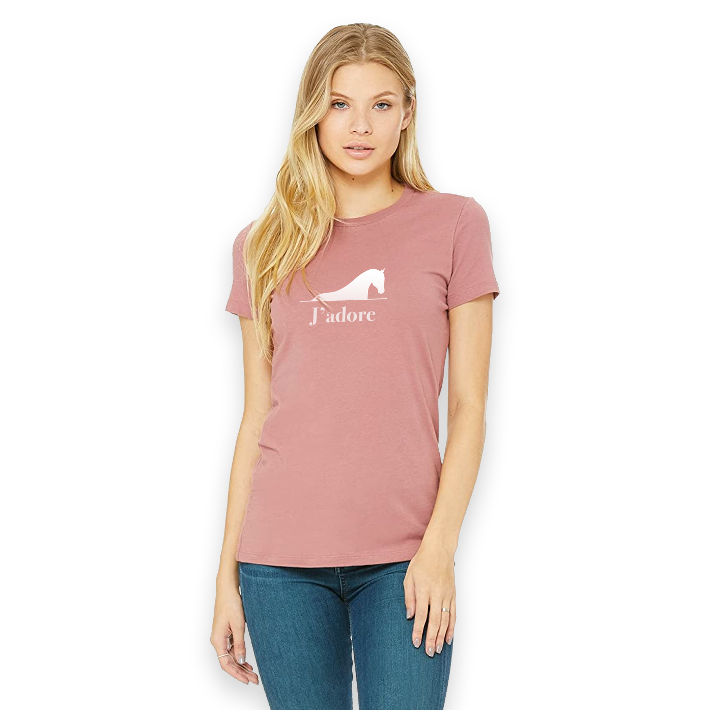 Retiring J'adore - White - T-shirt Women's - Mauve