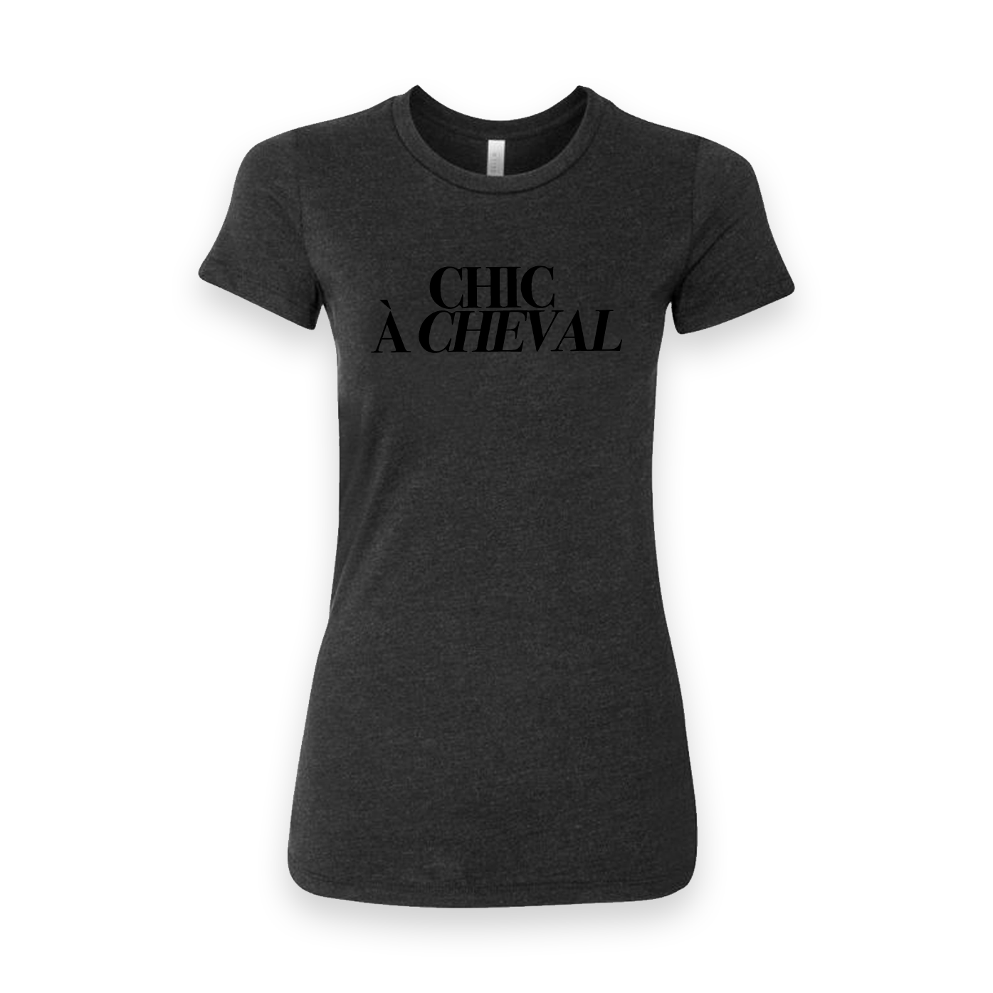 Retiring Chic à Cheval - T-shirt Women's - Black Heather