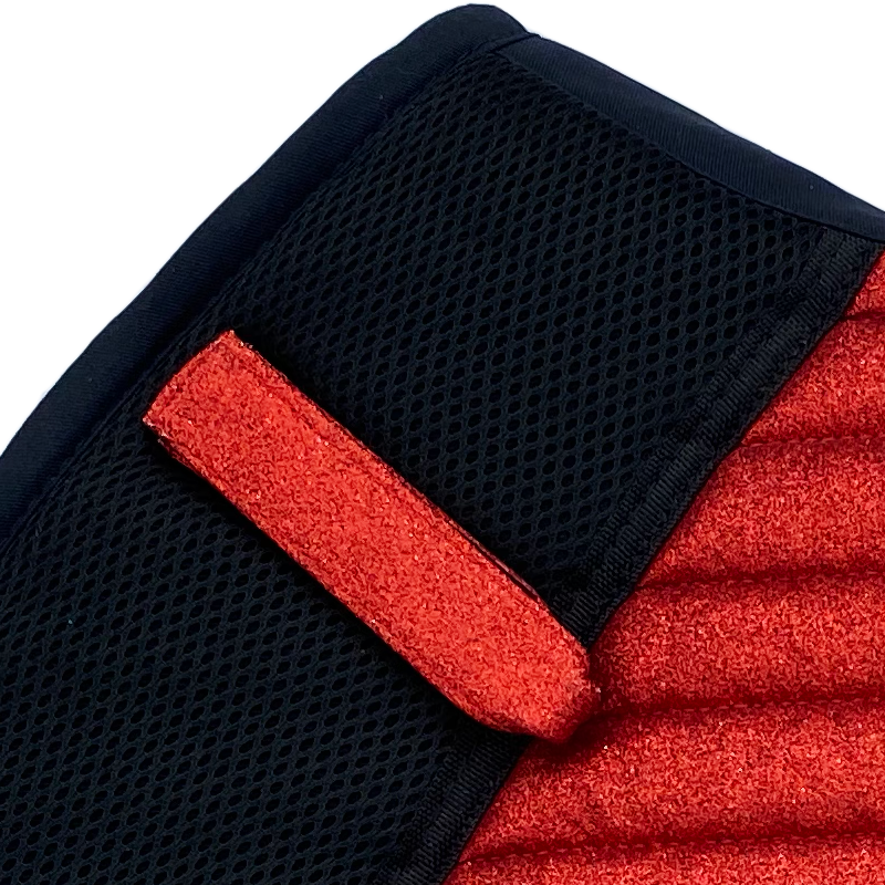 Glitter Mesh Sparkly Jumping Saddle Pad Candy Red