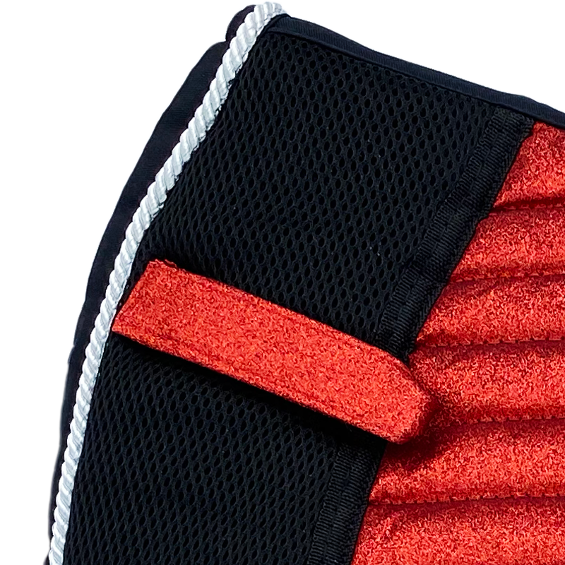 Glitter Mesh Sparkly Dressage Saddle Pad Candy Red