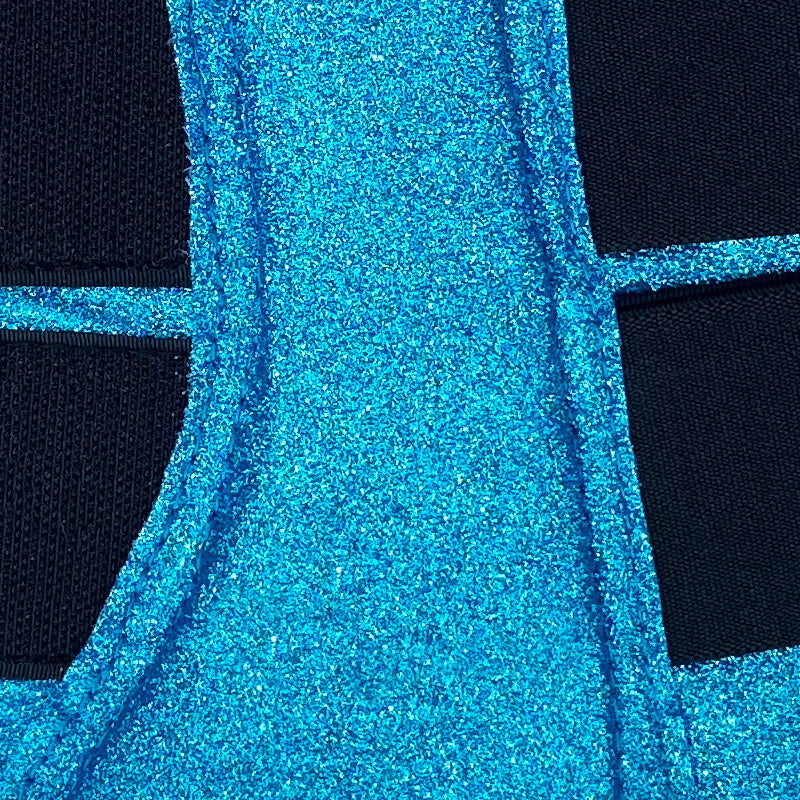 Glitter Sparkly Brushing Dressage Boots Turquoise