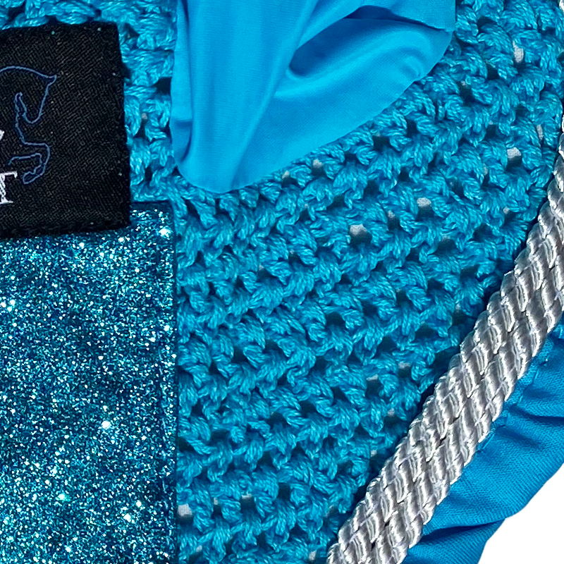 Fly Bonnet Glitter Sparkles Turquoise