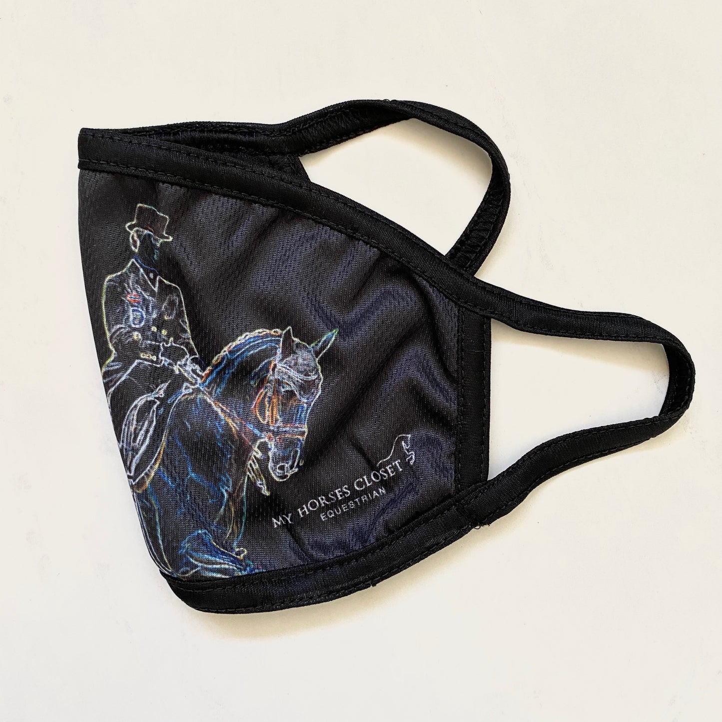 Retiring - Equestrian Dressage Print Face Mask