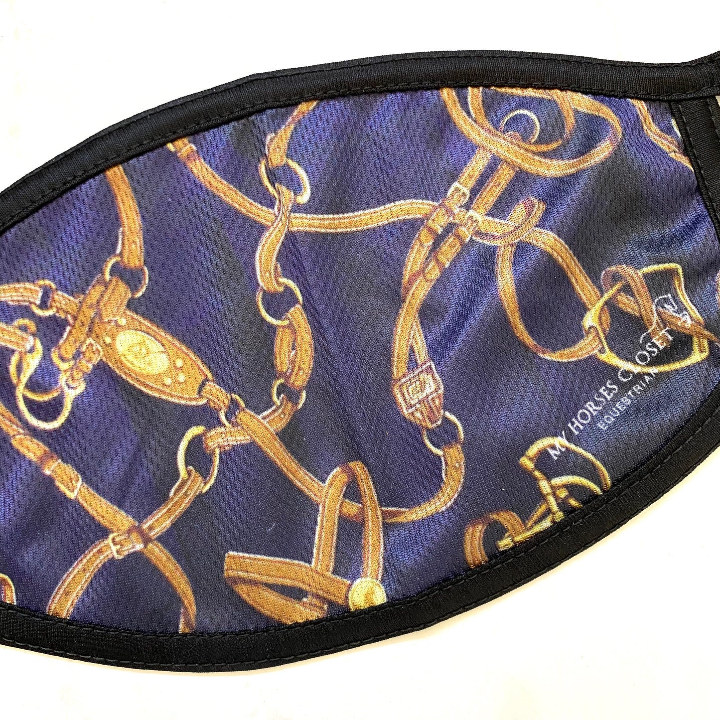 Retiring - Equestrian Bridle Print Face Mask