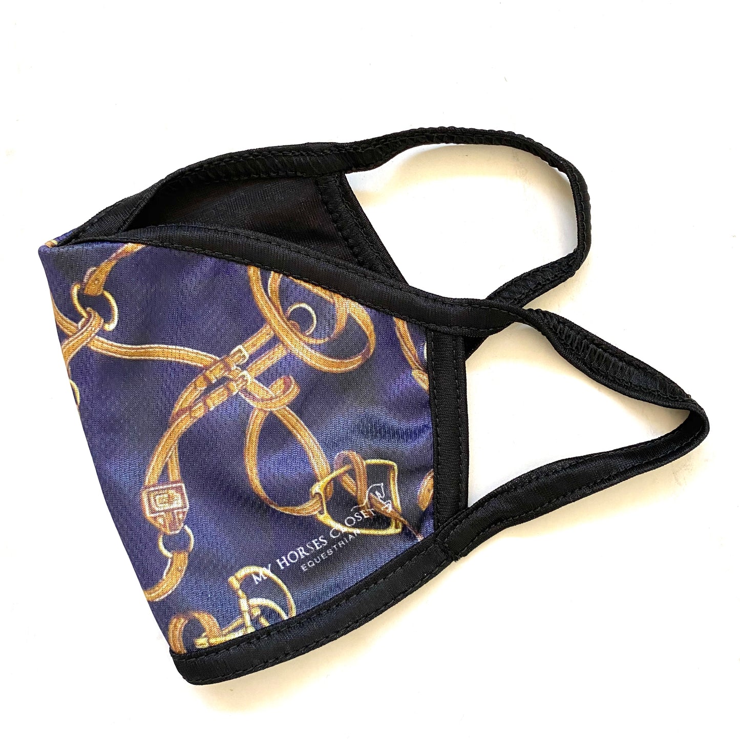 Retiring - Equestrian Bridle Print Face Mask