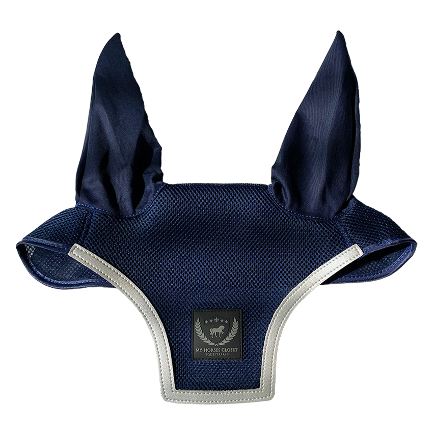 Fly Ear Bonnet Ultra Breathable 3D Mesh - Navy Blue