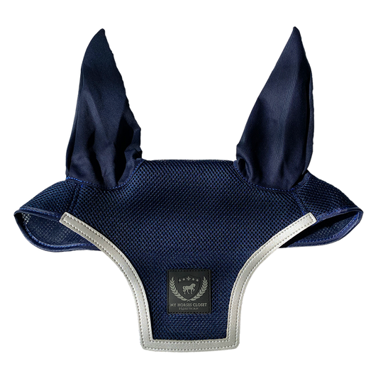 Fly Ear Bonnet Ultra Breathable 3D Mesh - Navy Blue