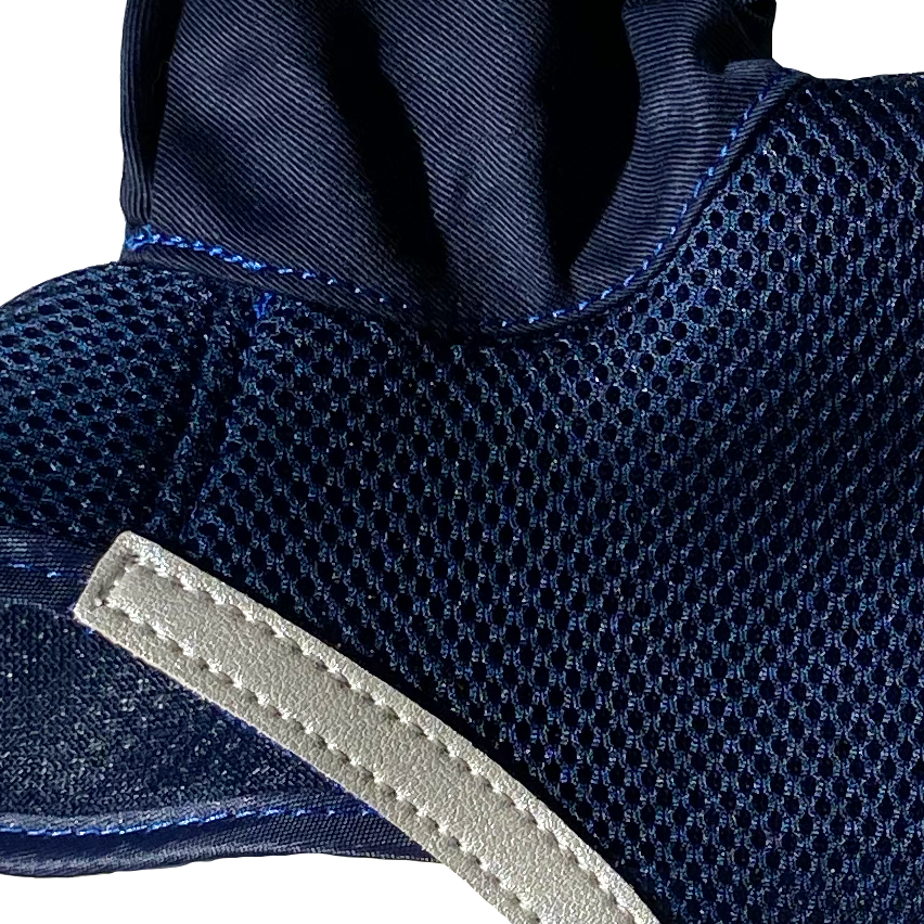 Fly Ear Bonnet Ultra Breathable 3D Mesh - Navy Blue