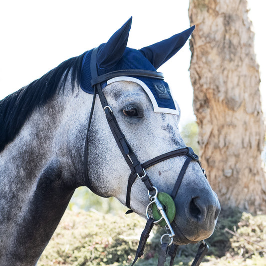 Fly Ear Bonnet Ultra Breathable 3D Mesh - Navy Blue