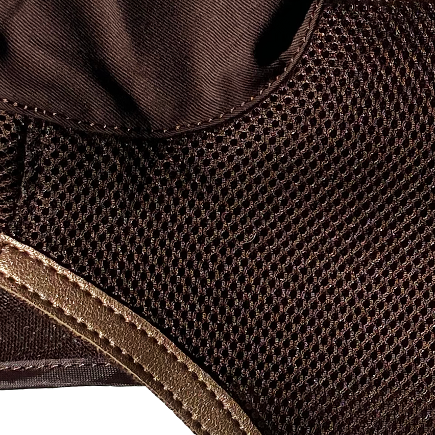 Fly Ear Bonnet Ultra Breathable 3D Mesh - Brown