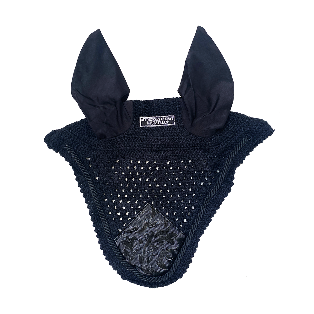 Versailles Fly Bonnet Black Horse