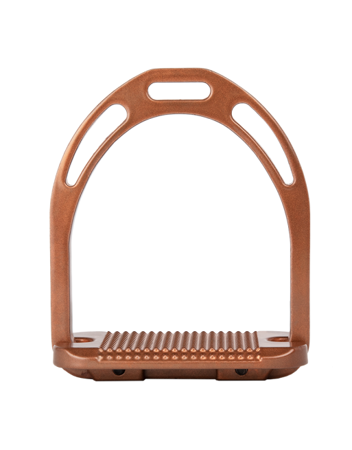 👋 Retiring - Alu Stirrups with Crystals Copper Brown