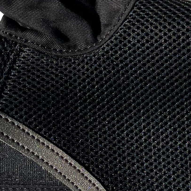 Fly Ear Bonnet Ultra Breathable 3D Mesh - Black