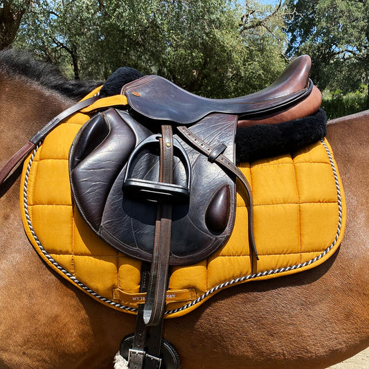 Classic Line Mustard Yellow Jump AP Saddle Pad