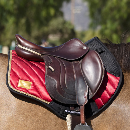 Jumping AP Saddle Pad Amboise Ruby Red
