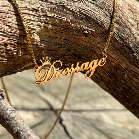 Dressage Necklace - Gold