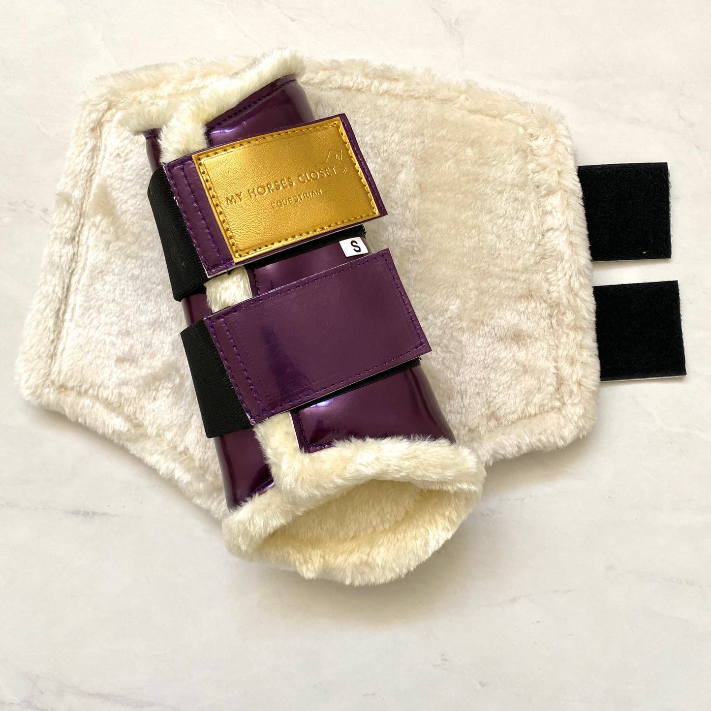 Retiring - Amboise Brushing Dressage Boots Plum Purple