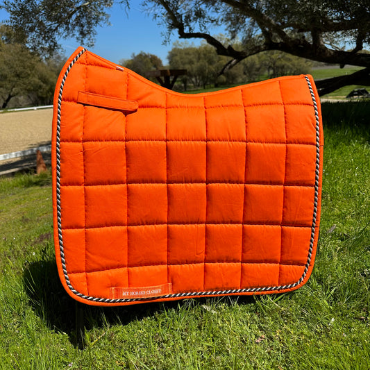 Classic Line Orange Dressage Saddle Pad