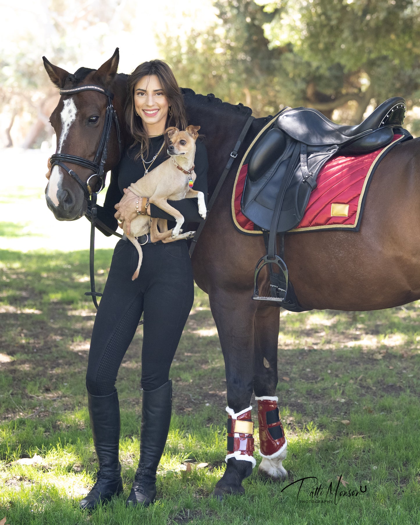 Dressage Saddle Pad Amboise Ruby Red