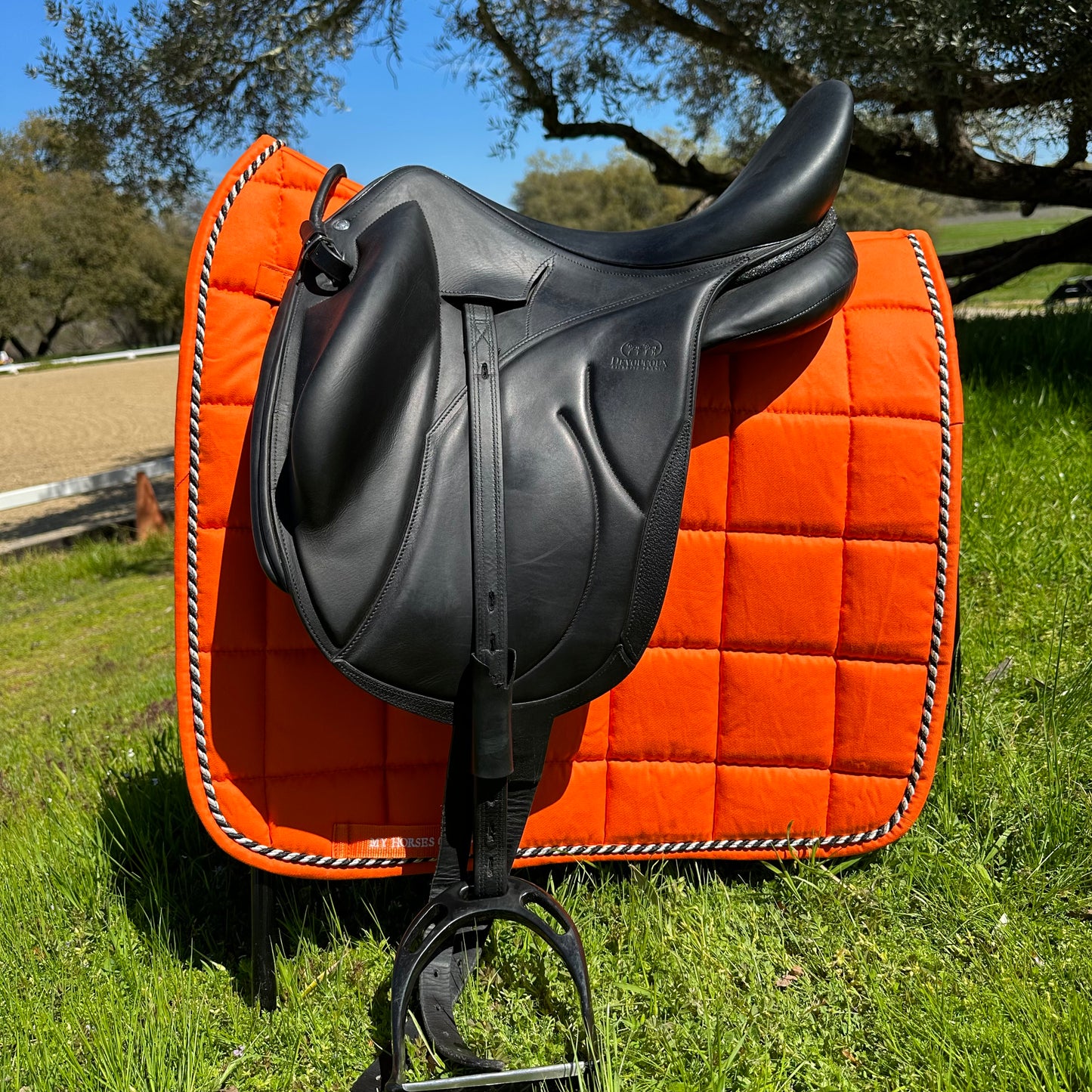Classic Line Orange Dressage Saddle Pad