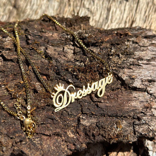 Dressage Necklace - Gold