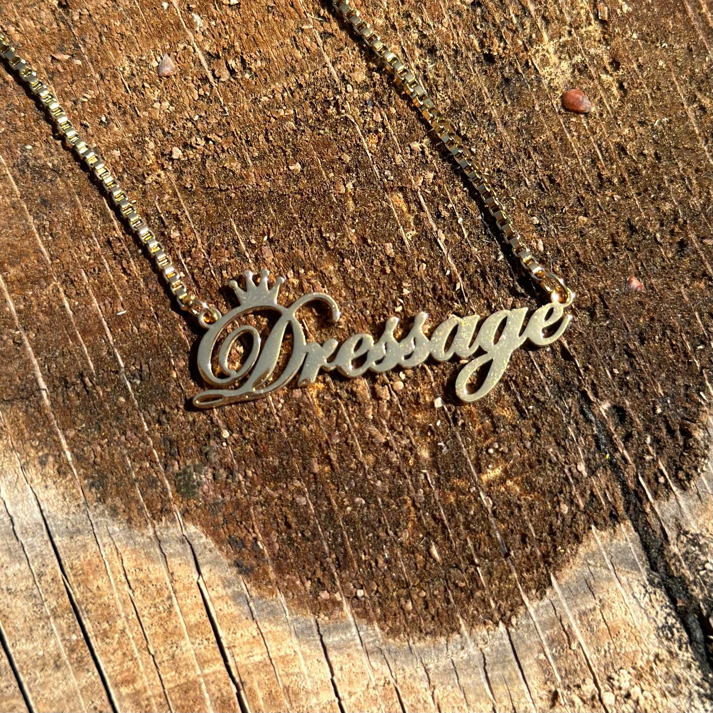 Dressage Necklace - Gold