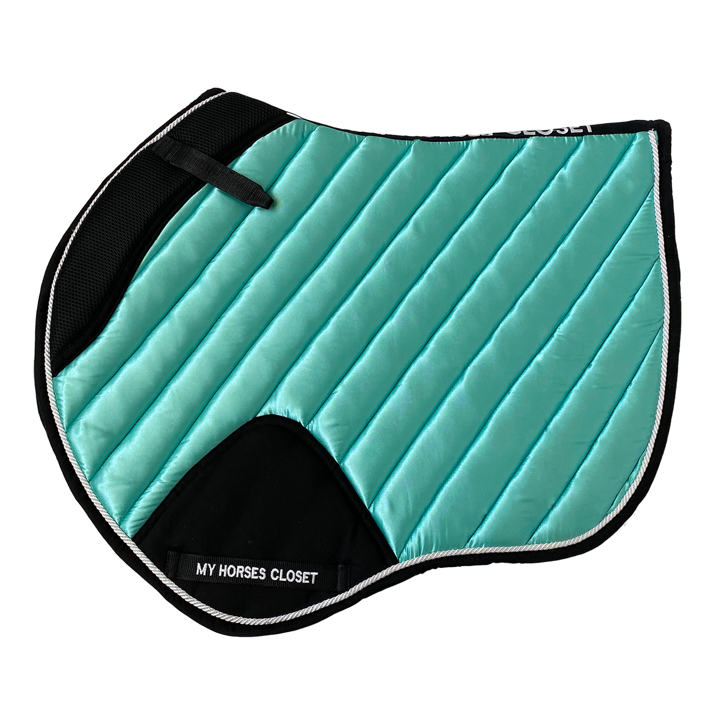 Jumping AP Saddle Pad Amboise Seafoam Aqua Blue Mint
