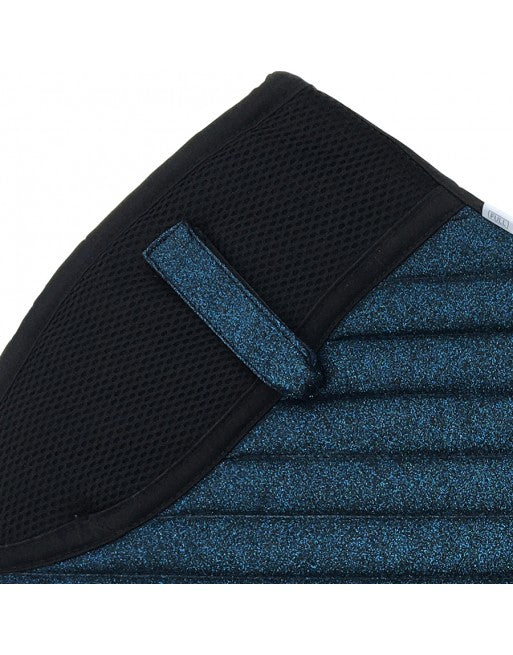 Glitter Mesh Sparkly Jumping Saddle Pad Midnight Blue
