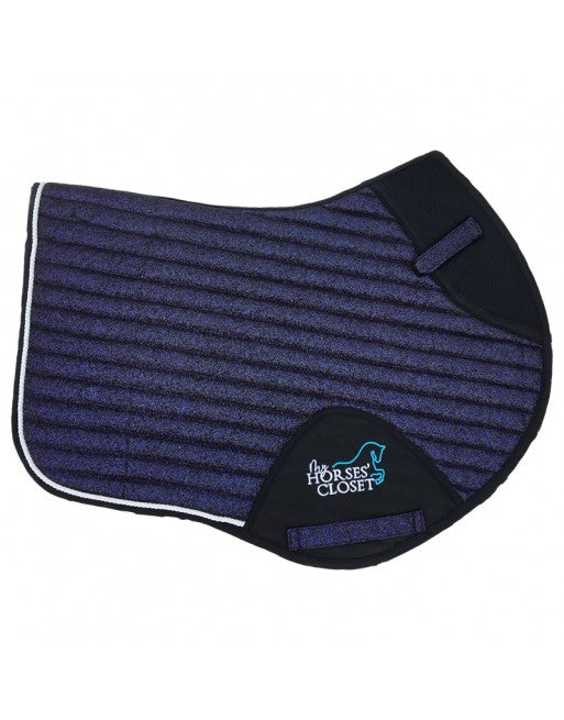 Glitter Sparkly Jumping Saddle Pad Plum Purple