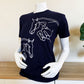 Jumping eventing T-shirt Unisex Navy Blue
